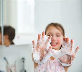 Girl Washing Hands