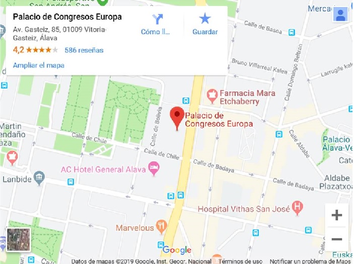 Mapa cómo llegar al 14º Congreso Nacional de END