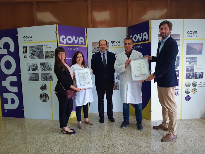 Entrega certificados BRC e IFS a Goya España