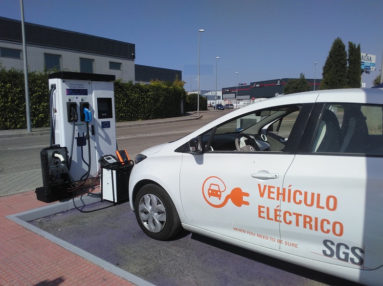 Recarga vehículo eléctrico de SGS